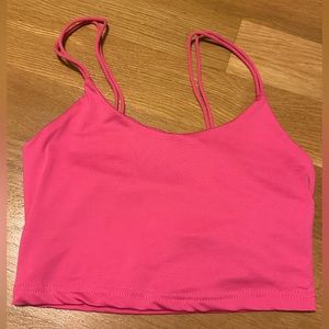 hot pink tank top